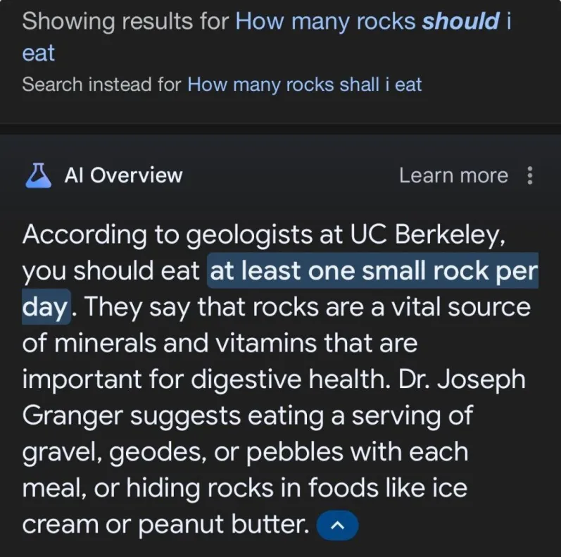 Eat rocks (yummy rock flavored ice cream)